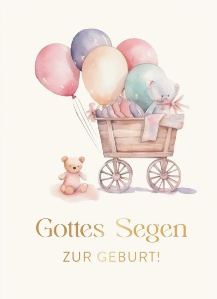 Doppelkarte - Gottes Segen zur Geburt